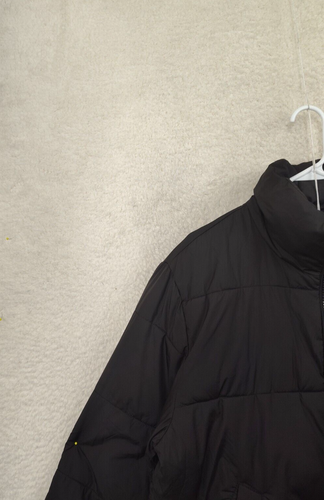 H M Men Jacket Small Black 100%Polyester Zip Up Puffer Water Repellent Windproof - Picture 2 of 18