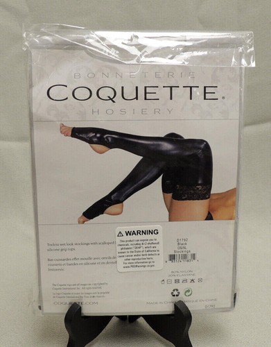 Coquette Wet Look / Oil slick SEXY Stockings One Size / XL Sissy stockings - Picture 18 of 22