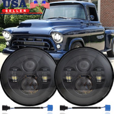 Popular Pair 7 Round Led Headlights High Low Beam For Chevy Pickup Truck 3100 Popular Pair 7 Round Led Headlights High Low Beam For Chevy Pickup Truck 3100