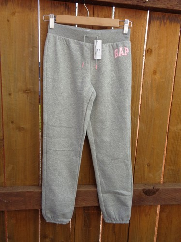 NEW Cozy Fleece lined Sweatpants Girls Clothes L XL 10 11 12 Gray Pink Black GAP - Picture 16 of 26