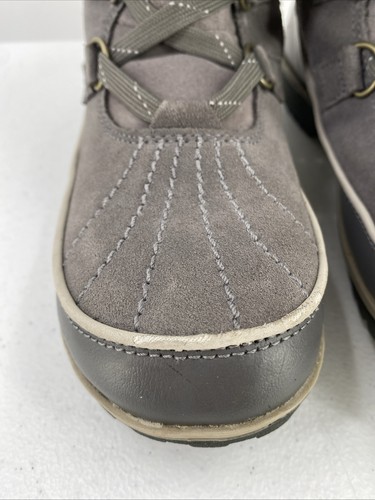 Sorel Tivoli II hohe wasserdichte graue Wildleder-Schneestiefel Damengröße 9,5 - Bild 5 von 24