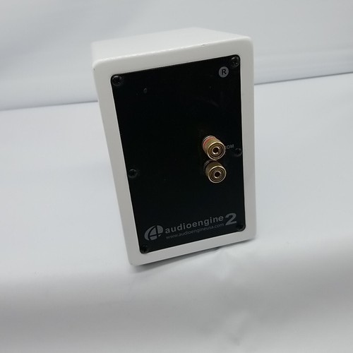 Audioengine 2 White Compact Desktop Speaker Passive Stereo Audio System - Picture 8 of 24
