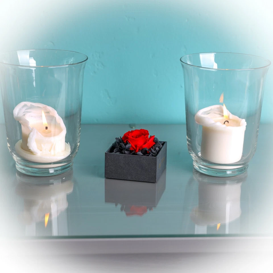 Rosenbox Flowerbox Blumenbox Echte Rote Rose + GRAVUR Muttertag Geschenk Frauen - Bild 4 von 4