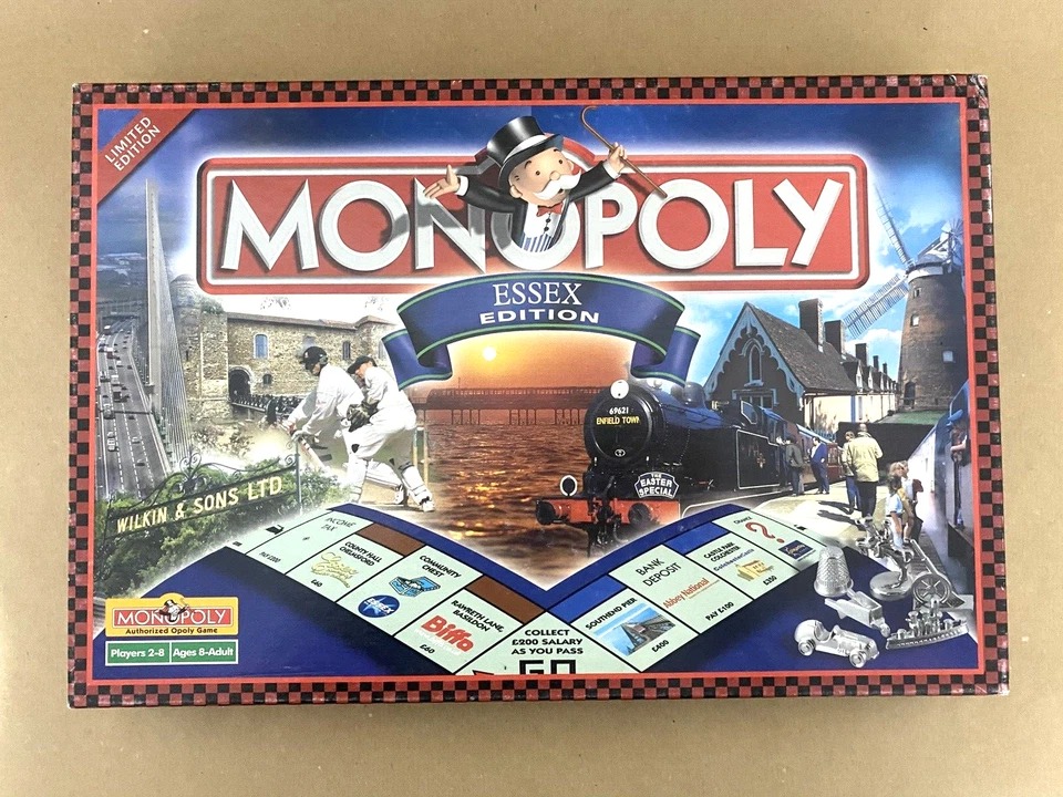 -Monopoly board game Essex themed   2001 Limited  Edition  Complete Vintage - Image 2 of 4