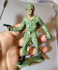 Vintage 1960's 6" Large Tim-Mee Toys Toy Soldier/Marines Needs TLC C222