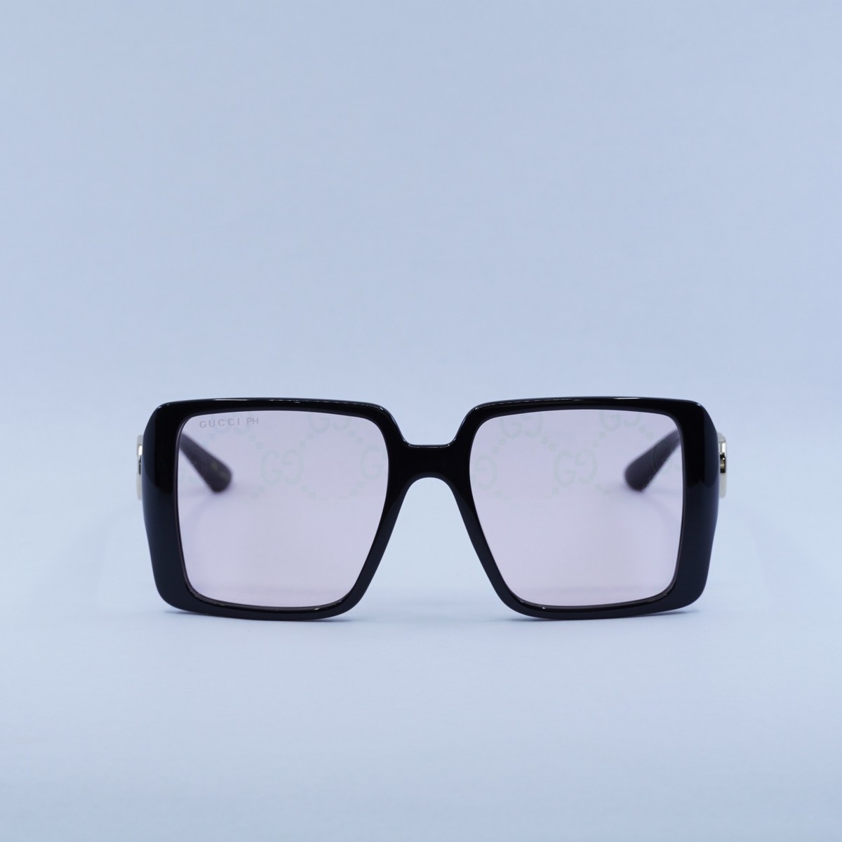 Gucci GG1692S 006 BRAND NEW Sunglasses Black Pink Mirror Logo Women Square Gucci GG1692S 006 Women main image 3