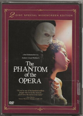 THE PHANTOM OF THE OPERA ~2004 WARNER BROS w/GERALD BUTLER 2 DVD SET / BRAND NEW