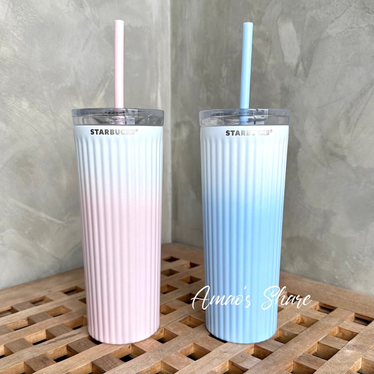 New 2023 China Starbucks 16oz Gradient SS Ombre Tumbler