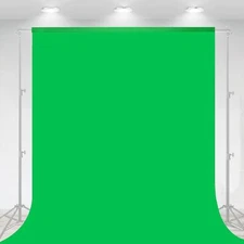 Selens 10 x 6.5ft Green Chromakey Backdrop Screen Photography Muslin Background