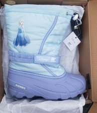 Sorel Girls Disney X Flurry Frozen 2 Elsa Edition Boots Big Kids Size 4 NEW