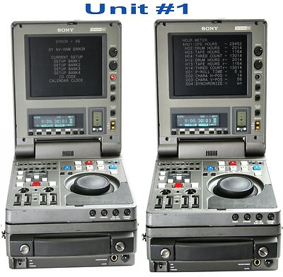 SONY DNW-A25 Betacam SX Digital Portable Editing Recorder Lot of 5