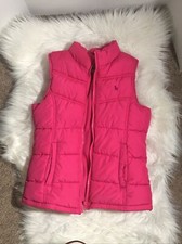 Old Navy Girls Pink Fleece Quilted Puffer Vest Size XL 14