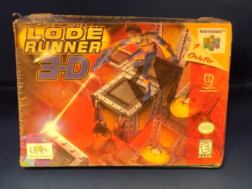 N64 Nintendo 64 Lode Runner 3D - (1999) Authentic N64 Game - Factory Sealed CIB - Picture 2 of 20
