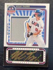 2024 Panini Stars & Stripes NOLAN TRAEGER Rookie Patch Auto AUTOGRAPH /50 GOLD