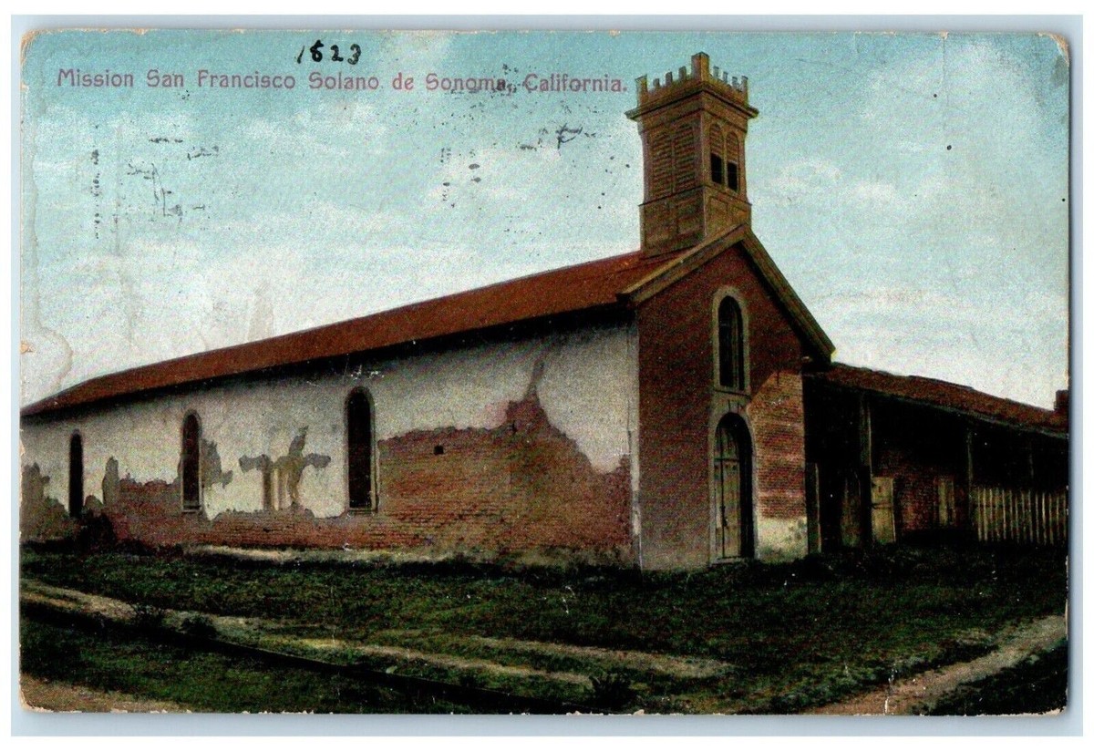 1910 Exterior View Mission San Francisco Solano De Sonoma California CA  Postcard | eBay