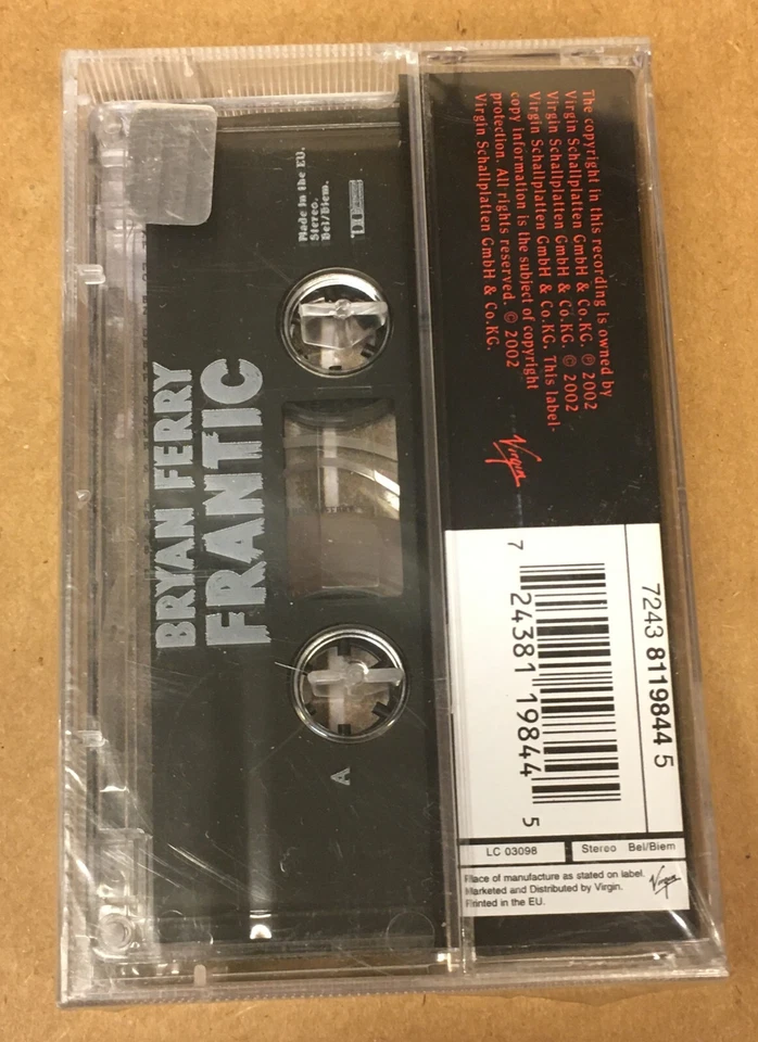 BRYAN FERRY - FRANTIC (2002) SEALED CASSETTE MADE IN EUROPE - Image 2 of 2