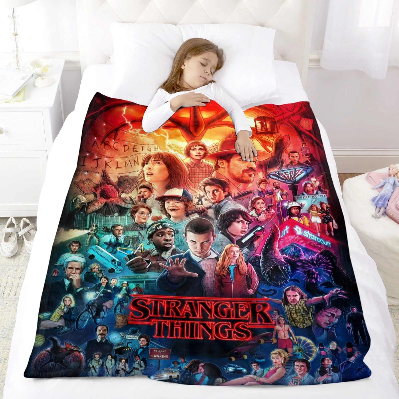 Strange Thing Blanket Soft Bed Sofa Throw Cozy Lightweigh Birthday Gift