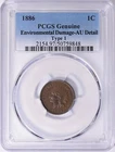 1886 Indian Head Cent 1c Type 1 PCGS AU Details