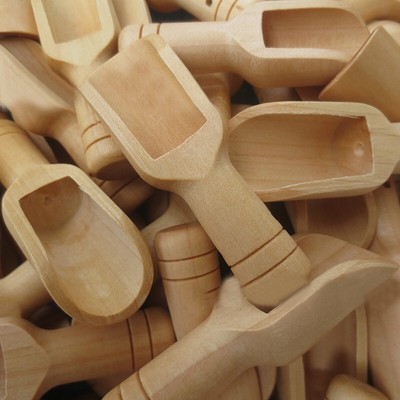 Hei? Neu L?ffel Zucker 5 St??ck Aus Holz Gew??rz Wenig Kaffee Klein