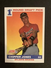 1991 Score #671 Chipper Jones Atlanta Braves Rookie RC
