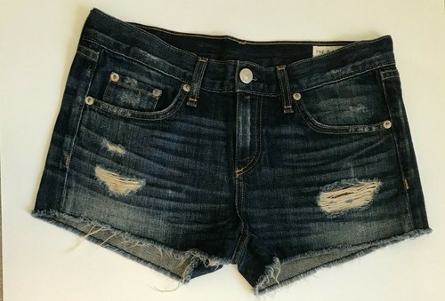 Rag and Bone denim Shorts Size 25 Cutoff Distressed Blue - Bild 2 von 4