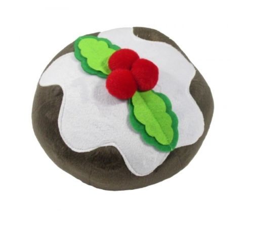 New ARMITAGE Good Boy Festive Squeaky Christmas Pudding Pud Plush Dog Puppy Toy