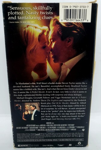 Vintage LOT of 6 (VHS) Perfect Murder Heat Con-Air Ronin Rich Man's Wife Affair - Picture 15 of 24