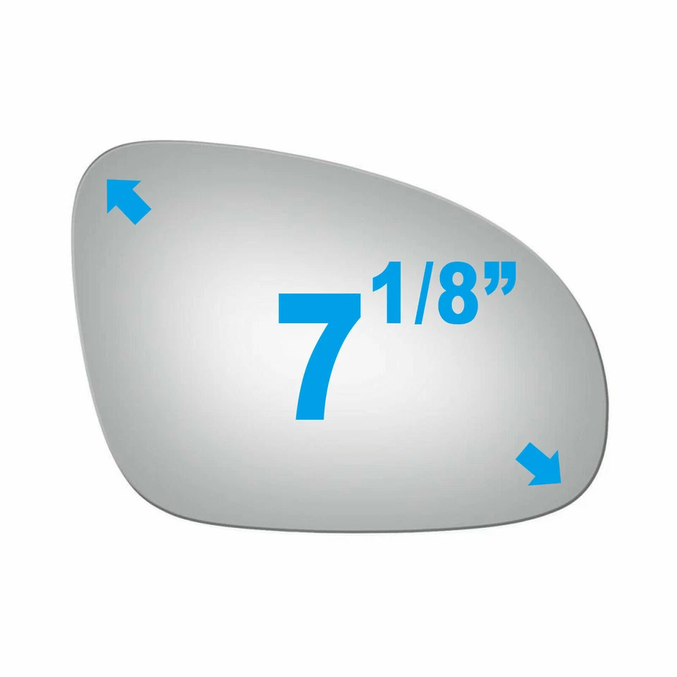 Espejo de vidrio para VW Passat Jetta 2005 2006 2007 2008 2010 lado del pasajero derecho Foto 2 de 4