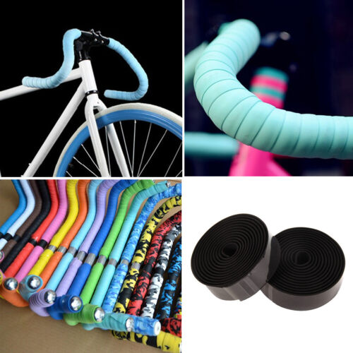 Bicycle Handlebar Tape Non-Slip Bike Bar Wrap for MTB Road Bike (Black) - Picture 3 of 7