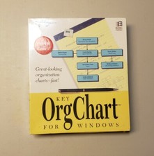 Read Sealed Key Org Charts for Windows PC Computer Software Program Big Box