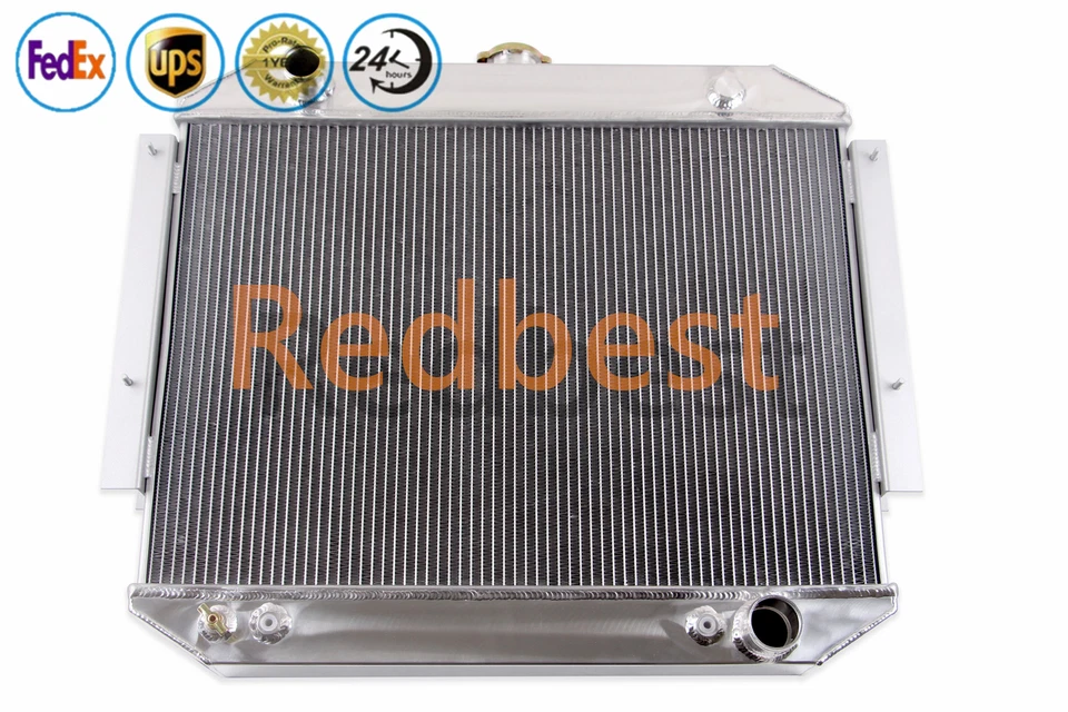 Radiador de 3 filas para camioneta Dodge Ramcharger D100 B100 D200 1970-1979 1978 V8 Foto 3 de 4