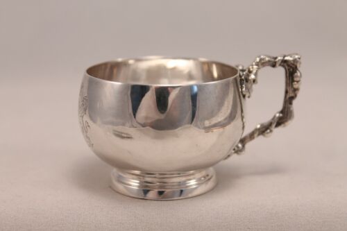 Antique Silver 950 Coat of Arms Cup & Saucer Alfred Hector w/ Minerva Mark - Picture 5 of 11