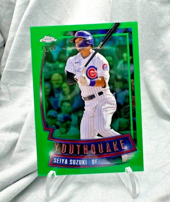 Seiya Suzuki - #71/99 - GREEN - YOUTHQUAKE - 2023 Topps Chrome - YQ-4