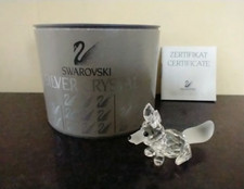 Rare Retired 1988 Swarovski Crystal Mini Fox Running 014956