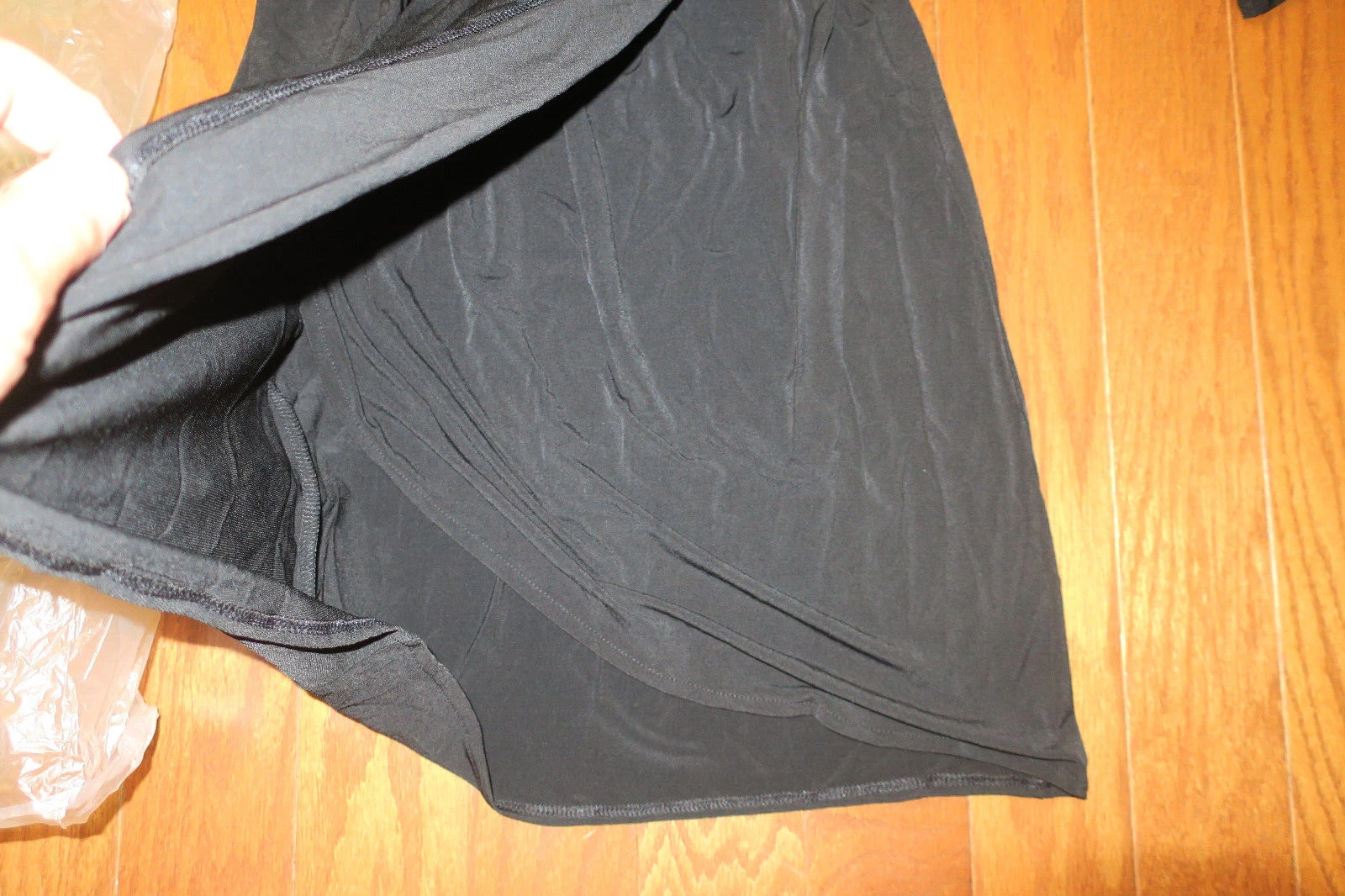 UNDERCOVER XS 6 VICTORIA'S SECRET ❤️ ABITO AVVOLGENTE CRAVATTA TULIPANO ❤️ SERA NERO MANICA 3 4 SEXY