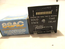 NEW SSAC TDU3000A SOLID STATE TIMER 1-1023 SEC. 24-120V