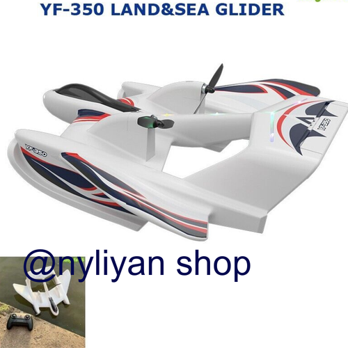 RC Airplane YF-350 2CH Land Sea Air Glider Aircraft LED Fixed Wing Plane - Picture 1 of 12