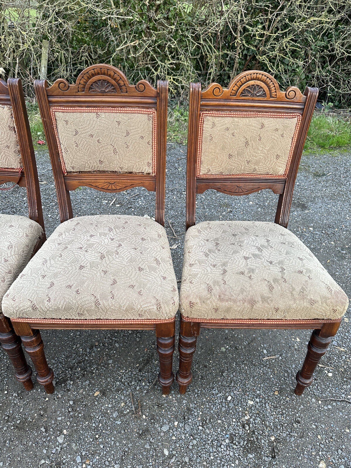 Set Of 6 Victorian Dining Chairs For Reupholstering eBay
