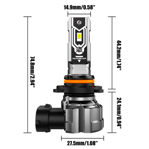 AUXBEAM 9005 9006 9145 LED Headlight Fog Bulb For Chevy Silverado 1500 2003-2006 - Picture 12 of 12