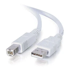 NEW STARTECH USB-A 2.0 to USB-B Cable, White/Black, 6 Feet