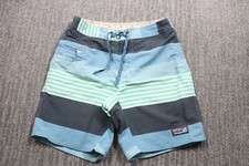 Patagonia Men's Swim Trunks Size 31 31x8 Nylon Striped Beach Surf Drawstring
