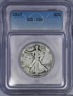 1917 Walking Liberty Half Dollar 50c ICG VG8