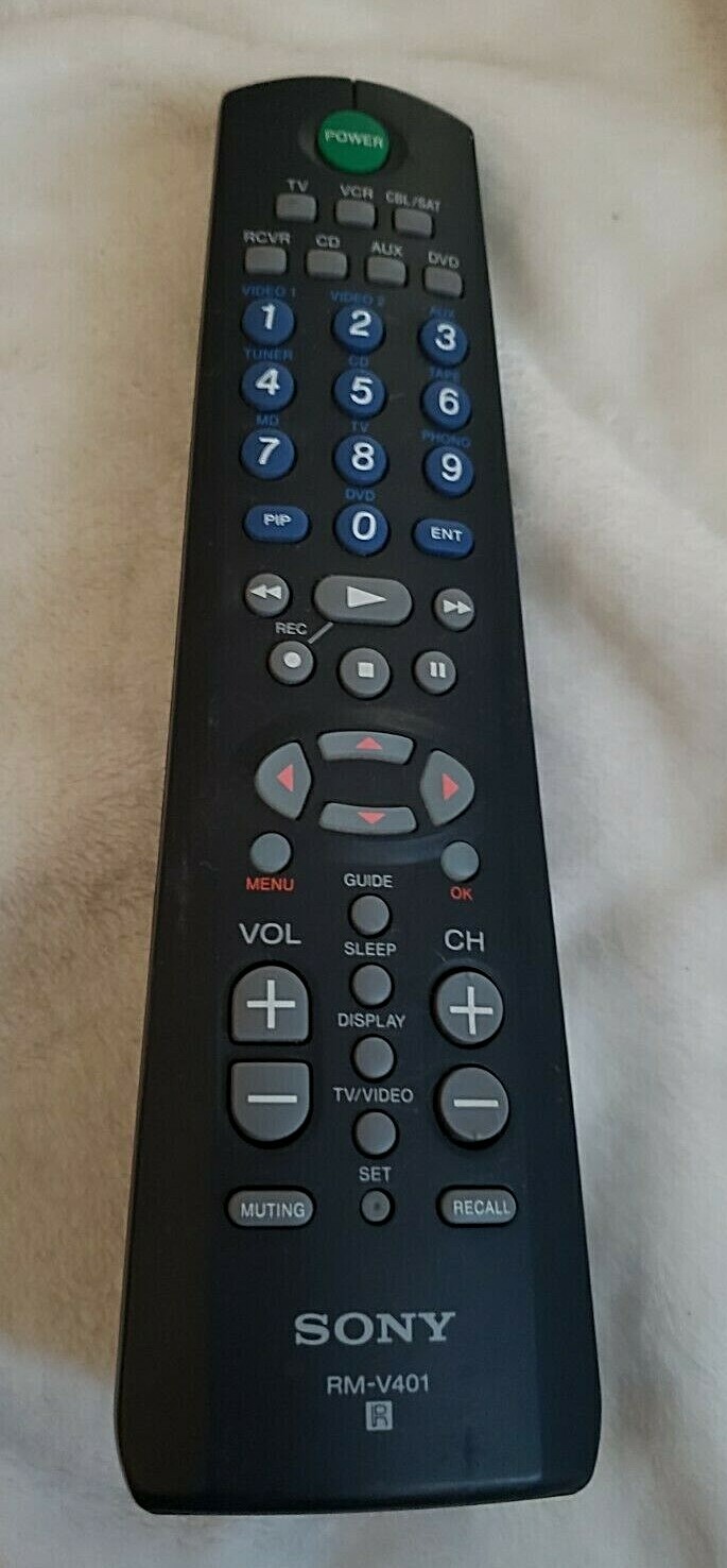 Sony RM-V401 Remote Control Fully Functional OEM Replacement with Cleaned IR