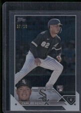 2023 Topps Series 1 Clear RC # 452 CARLOS PEREZ WHITE SOX /10