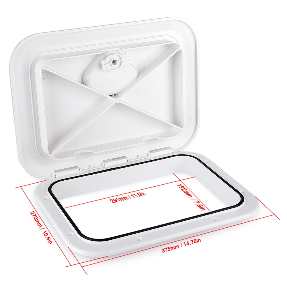 Square Deck Access Inspection Cover Anti UV RE-270-375 For Marine Boat