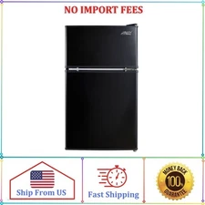 Arctic King 3.2 Cu ft Two Door Mini Fridge with Freezer,Black,E-Star, ARM32D5ABB
