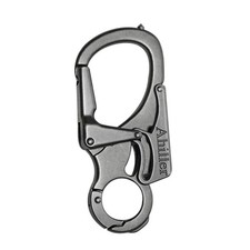 Ahiller Carabiner Keychain Clip, Double Lock Designed - Tungsten Steel Tip, M...