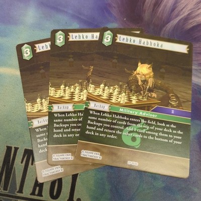 Final Fantasy TCG Journey Of Discovery Lehko Habhoka 27-053C x3 Playset