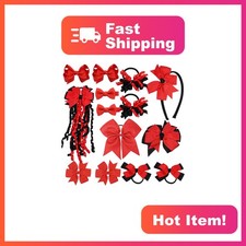 Clipband Hair Accessories Red Black