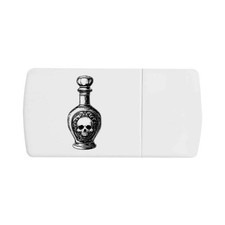 'Vintage Poison Bottle' Pill Box with Tablet Splitter (PI00033994)